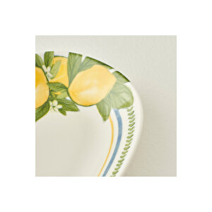 Lemoncello Porselen Sunum Tabağı (19 Cm) Çok Renkli