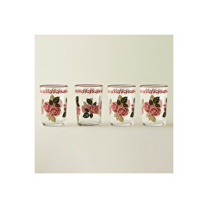 Rose Meşrubat Bardağı 4'lü (510 Cc)