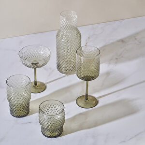 Bubble Martini Kadeh Seti 6'lı Yeşil (220 Cc) Yeşil