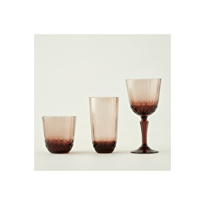 Colore Kesme Kadeh 6'lı Kahverengi (310 Cc)