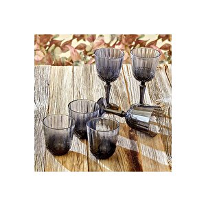 Colore Kesme Kadeh 6'lı Antrasit (310 Cc)