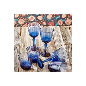 Colore Kesme Kadeh 6'lı Mavi (310 Cc)