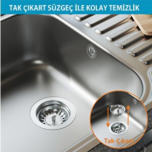 Comfort Yer Kazandıran Mutfak Eviye Sifonu – Kolay Temizlenir, Ayarlanabilir Koku Önleyici Gider Borulu