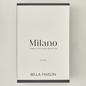 Milano 18 Parça Yemek Çatal Kaşık Bıçak Seti Gold Gold