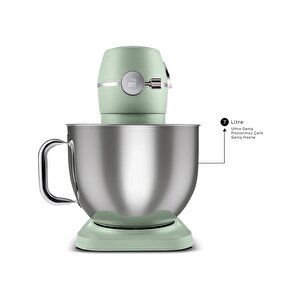 Multichef Artisan Digital Ekran 7 Litre Döküm Stand Mikser Mint 1800w