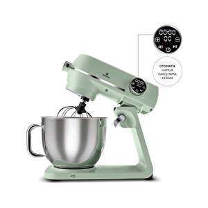 Multichef Artisan Digital Ekran 7 Litre Döküm Stand Mikser Mint 1800w
