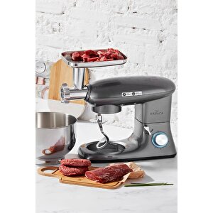 Multichef Stand Mikser Mutfak Şefi 1400w 5,5lt (kiyma Çekme Sucuk-sosi̇s İçli̇ Köfte Aparatli)