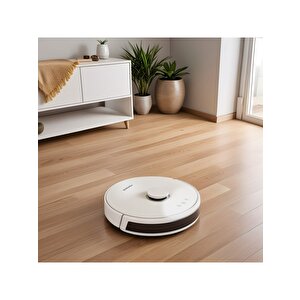 Homend Alex Laser 1281h Moplu Ve Haritalamalı Akıllı Robot Süpürge Beyaz