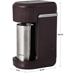 Mono Personal Filtre Kahve Makinesi Walnut Brown