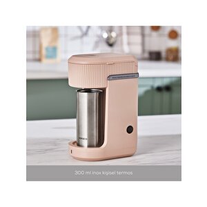 Mono Personal Filtre Kahve Makinesi Ve Inox Kişisel Termos Hediyeli Beige