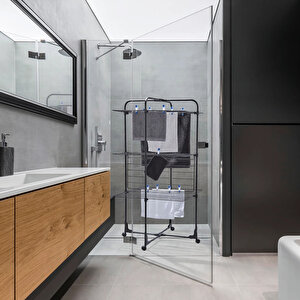 Leifheit Çamaşır Kurutucu Classic Tower Black 270