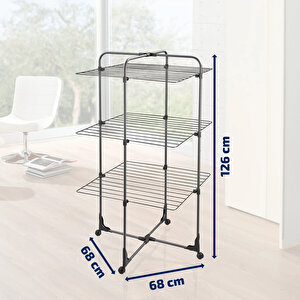 Leifheit Çamaşır Kurutucu Classic Tower Black 270