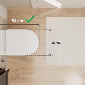 Aqua Bagno Cocon 2.0 Kanalsız Asma Klozet 54 Cm – Yavaş Kapanır Kapak Dahil – 2 Parça Set – Beyaz