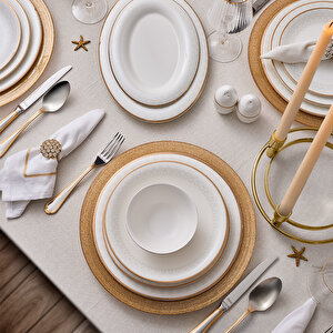 Serenity Gold 85 Parça 12 Kişilik Yemek Takımı