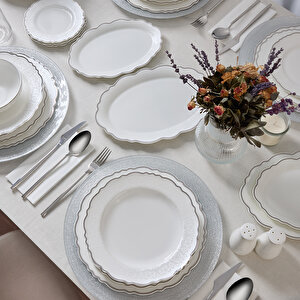 Lace Platin 85 Parça 12 Kişilik Yemek Takımı