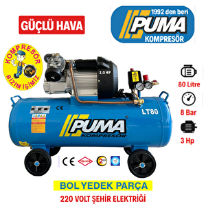 80 Lt Hava Kompresörü (yağli)