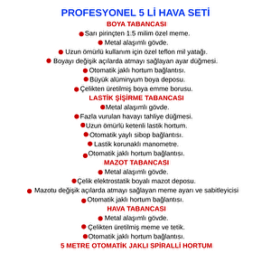 Power 100 Litre. 2 Hp 220 Volt 8 Bar Pistonlu Kompresör 5 Li Hava Setli