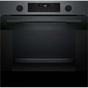 Siyah 3 Lü Ankastre Set 353 ( Hua736eg0t - Poh7c6p30o - Dwk64pj60t  ) 67cm Wok Bek Ocak - Buhar Destekli Siyah Inox Fırın - Pişirme Matı Ile