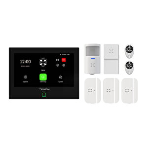 Akıllı Alarm Güvenlik Kiti Wi-fi/4g Otomatik Arama Sms Dahili Siren Mobil Uygulama Ile Kontrol Dokunmatik Ekran Uzaktan Kumanda Kapı Pencere Hareket Sensörü Su Baskını Sensörü X7570