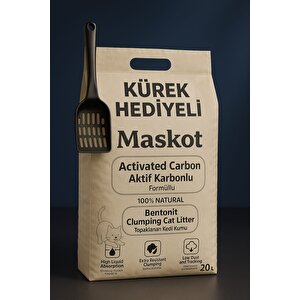 Kedi Kumu Aktif Karbon 20 Lt Kürek Hediyeli