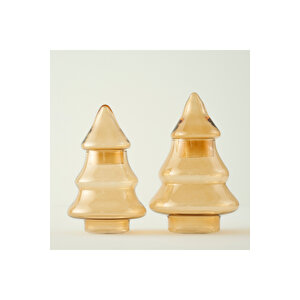 Pine Yılbaşı Dekoratif Obje Amber (16x24 cm )