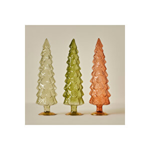 Pine Tree Dekoratif Obje Naturel (10x10x35 Cm) Naturel