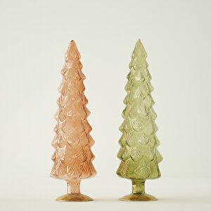 Pine Tree Dekoratif Obje Kahverengi (10x10x35 Cm) Kahverengi