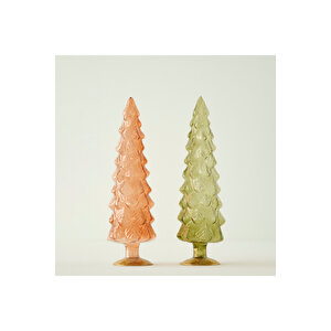 Pine Tree Dekoratif Obje Kahverengi (10x10x35 Cm) Kahverengi