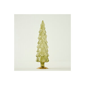 Pine Tree Dekoratif Obje Yeşil (10x10x35 Cm) Yeşil