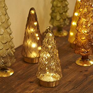 Pine Tree Ledli Aydınlatma Gold (24 Cm) Gold
