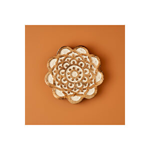 Dulce Mango Ağacı Duvar Süsü Naturel (20x20x1,8 Cm) Naturel