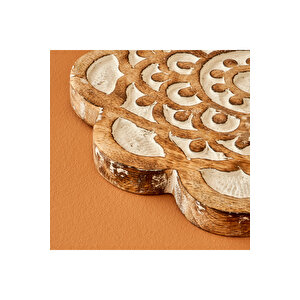 Dulce Mango Ağacı Duvar Süsü Naturel (20x20x1,8 Cm) Naturel