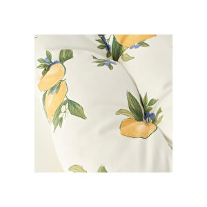 Lemoncello Yellow Baskılı Sandalye Minderi Sarı (40x40 Cm) Sarı