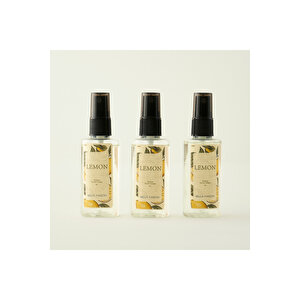 Lemon Kolonya 3'lü Sarı (50 Ml)