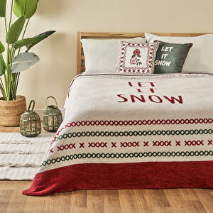 Jolly Pamuklu Tek Kişilik Battaniye Kırmızı-yeşil (150x200 Cm) Kırmızı-yeşil