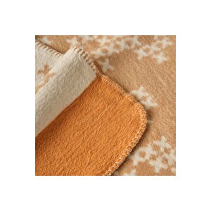 Lilith Pamuklu Tek Kişilik Battaniye Açık Kahverengi (150x200 Cm) Açık Kahve