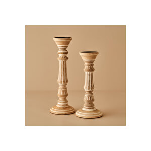 Esta Şamdan Naturel (13,5x13,5x40 Cm) Naturel