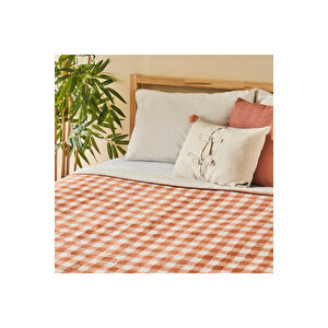 Pavia Pamuklu Çift Kişilik Battaniye (180x220 Cm) Çok Renkli