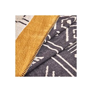 Anchal Pamuklu Çift Kişilik Battaniye Antrasit (180x220 Cm) Antrasit