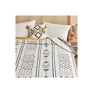 Anchal Pamuklu Çift Kişilik Battaniye Antrasit (180x220 Cm) Antrasit