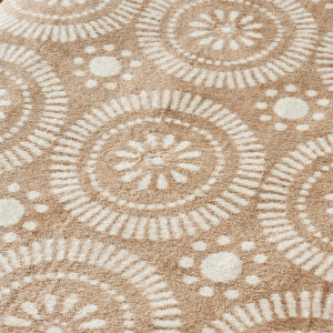 Oriane Pamuklu Çift Kişilik Battaniye Bej (180x220 Cm) Bej