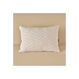 Microfiber Kapitoneli Yastık Alezi Beyaz (50x70 Cm) Beyaz