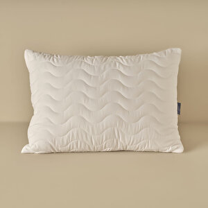 Microfiber Kapitoneli Yastık Alezi Beyaz (50x70 Cm) Beyaz