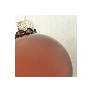 Christmas Yılbaşı Süsü 12'li Kahverengi (6 cm)