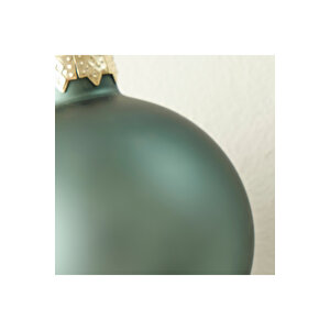 Christmas Yılbaşı Süsü 12'li Yeşil (6 cm)