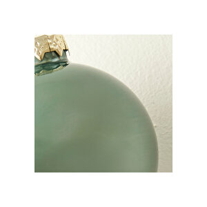 Christmas Yılbaşı Süsü 12'li Yeşil (6 cm)