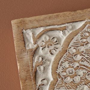 Nala Dekoratif Askı Naturel-beyaz (38x5x18 Cm) Naturel