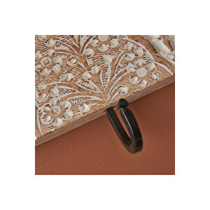 Nala Dekoratif Askı Naturel-beyaz (38x5x18 Cm) Naturel