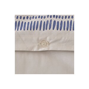 %100 Pamuk Saten Marine King Size Nevresim Seti Mavi (240x220 Cm) Mavi