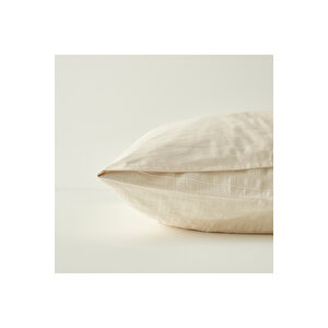 %100 Pamuk Harvey Çift Kişilik Nevresim Takımı Bej (200x220 Cm) Bej